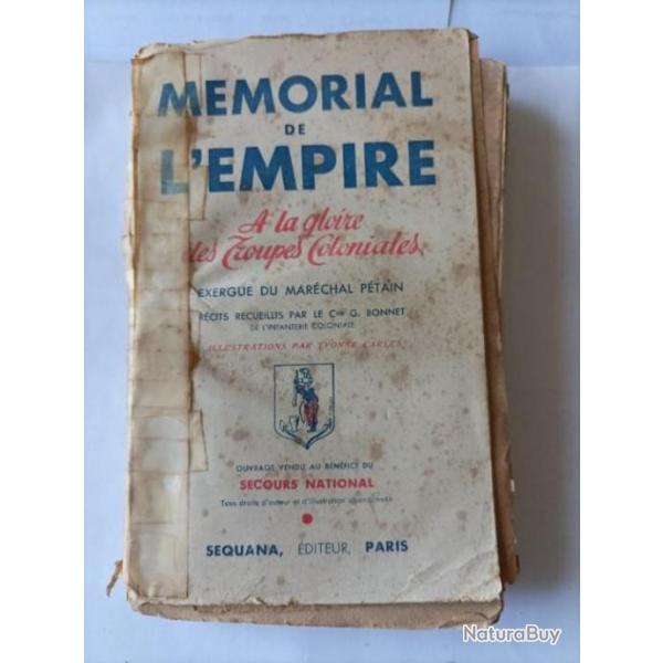 Livre  la gloire des troupes coloniales de 1941 avec exergue de Philippe Ptain