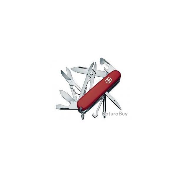 BEL64 COUTEAU SUISSE VICTORINOX "DELUXE TINKER" ROUGE 18 FONCTIONS NEUF