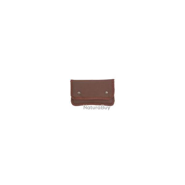 CARTOUCHIERE ETUI TOILE IMPERMEABLE MARRON 10 BALLES GRANDE CHASSE