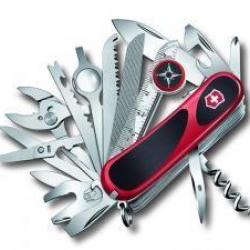 BEL95 COUTEAU SUISSE VICTORINOX "EVOGRIP SECURITY 54" ROUGE 32 FONCTIONS NEUF