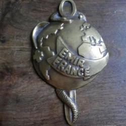 plaque bronze emir france  / arthus bertrand  paris
