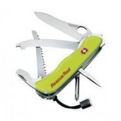 BEL118 COUTEAU SUISSE VICTORINOX "RESCUE TOOL ONE HAND" JAUNE FLUO 15 FONCTIONS NEUF