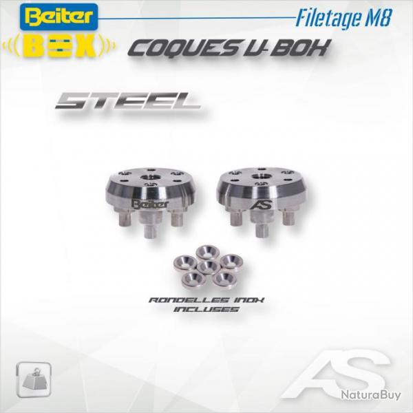 ARC SYSTEME - Coques V-BOX STEEL M8 (x2)