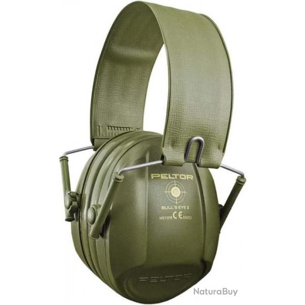 3M PELTOR Casque antibruit Bull's Eye I, rfrence H515FB-516-GN, Vert Tir anti-bruits