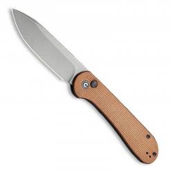 Couteau "Button Lock Elementum", Couleur marron [Civivi]