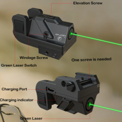 Laser vert pour pistolet et carabine
