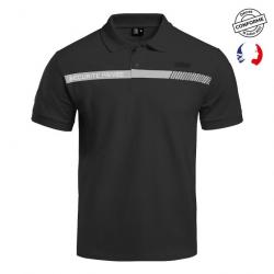 Polo noir SECURITE PRIVEE Sécu One