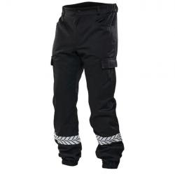 Pantalon GK Safetek® sécurité privée noir bandes HV Noir