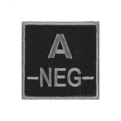 Velcro groupe sanguin gris/noir A-