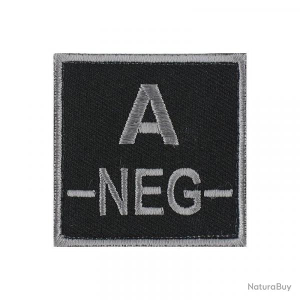Velcro groupe sanguin gris/noir A-