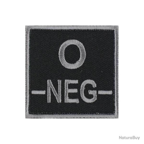 Velcro groupe sanguin gris/noir O-