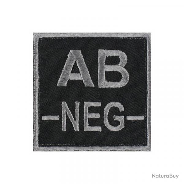 Velcro groupe sanguin gris/noir AB-