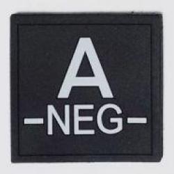 Velcro groupe sanguin noir PVC A-