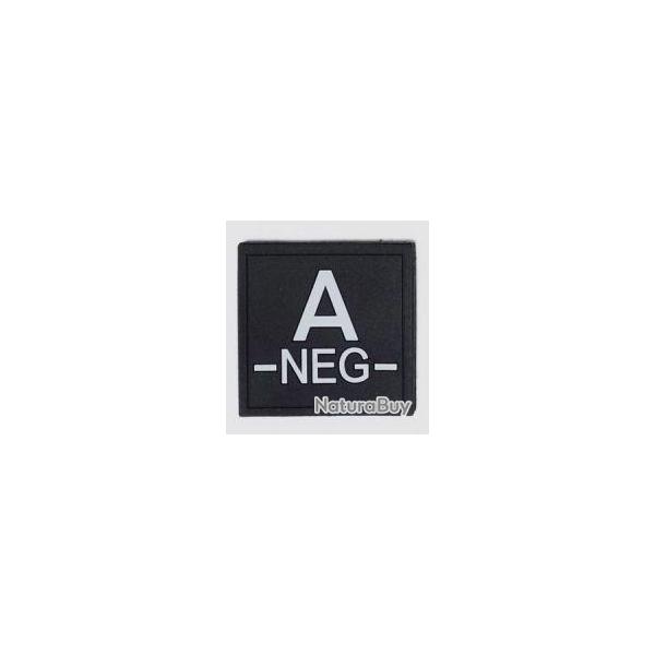 Velcro groupe sanguin noir PVC A-