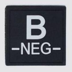 Velcro groupe sanguin noir PVC B-