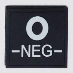 Velcro groupe sanguin noir PVC O-