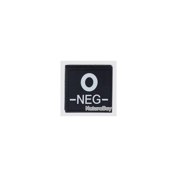 Velcro groupe sanguin noir PVC O-