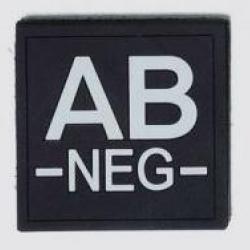 Velcro groupe sanguin noir PVC AB-