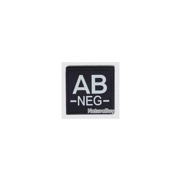 Velcro groupe sanguin noir PVC AB-