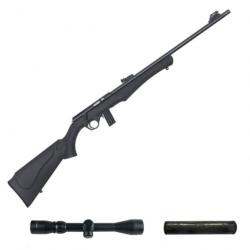 Pack Carabine Rossi 8122 Synthétique - Cal. 22 LR et accessoires - 22 LR / 53 cm