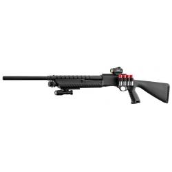 Pack fusil à pompe Fabarm Martial avec point rouge + lampe - Cal. 12/76 - 61 cm