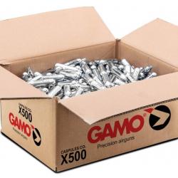 Carton en vrac capsules CO² Gamo - Par 500 - 12 g