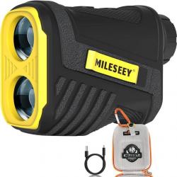 Télémètre Golf Laser Mileseey 600M Télémètre X6 Chasse Précision ±0,5m Chargement USB IP54 Étanche