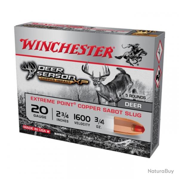 Balle Winchester Deer Season copper 20/70* Bote de 5