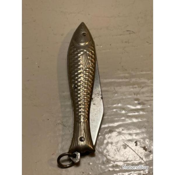 Ancien couteau sardine argent