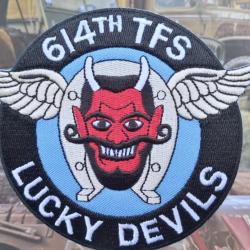 Patch brodé  614th Tactical Fighter Squadron  ( 90 mm)  n