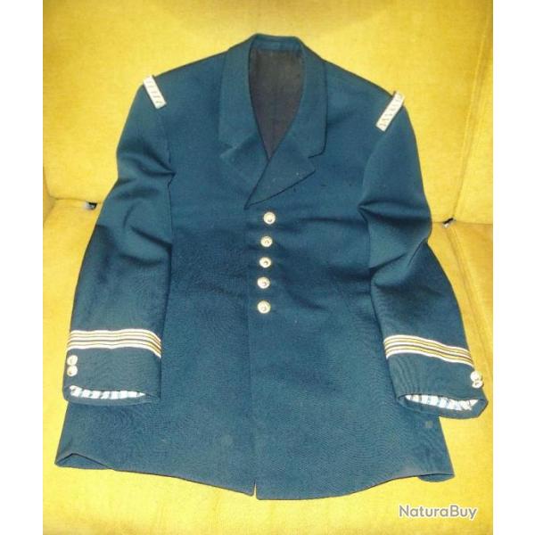 Ancienne veste de crmonie d'officier dite "tenue bleue" de gendarmerie dpartementale