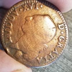 pièce de monnaie sous Louis 16  de 1784