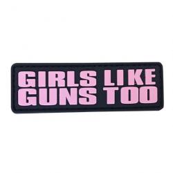 Patch PVC Girls like guns too