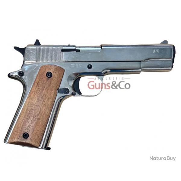 PISTOLET CHIAPPA 1911 NICKELE CAL 9MM A BLANC