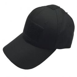 Casquette Tactique Velcro NOIR