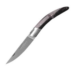 Couteau pliant Goyon-Chazeau gamme " Stylver" buffle guilloché à la main