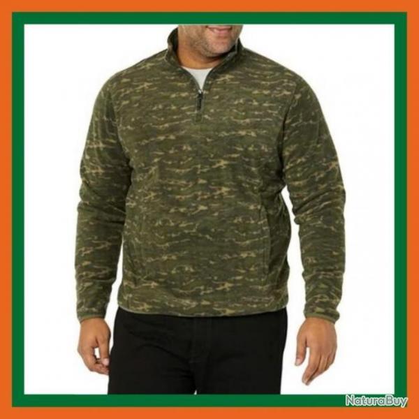 Veste polaire camouflage - Zippe - Confortable et chaude  - Livraison rapide
