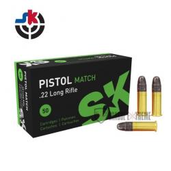 50 Munitions SK Pistol Match 40gr Cal 22 Lr