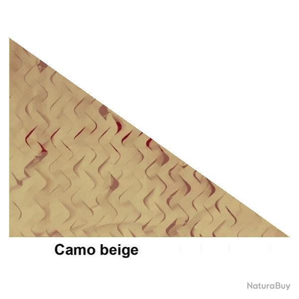 Filet de camouflage triangulaire 80% d'ombrage - Beige Beige 3x3m