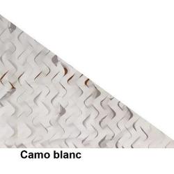 Filet de camouflage triangulaire 80% d'ombrage - Blanc Blanc 3x3m
