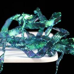 Pearl Braidback 4,5 mm Black dark blue peacock