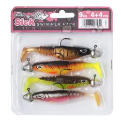 Kit de Leurre Berkley Sick Swimmer 9cm Pre-Rigged Bismuth