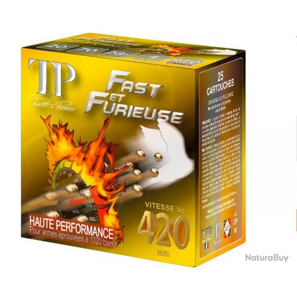 Cartouches TUNET TP FAST FURIEUSE HP CAL.20 PAR 25