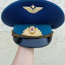 AUTHENTIQUE CASQUETTE ARMÉE DE L'AIR SOVIETIQUE CCCP URSS TAILLE 60 NEUVE