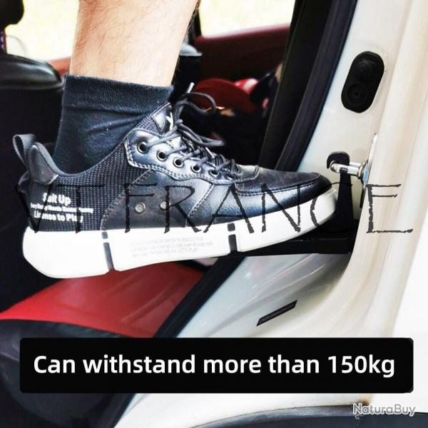 Marche de Porte de Voiture Alu Amovible, Couleur: Noir