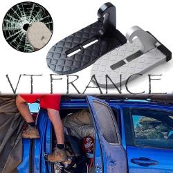 Marche de Porte de Voiture Alu Amovible, Couleur: Noir + Silver