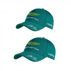 Casquette ASTON MARTIN F1 Alonso & Stroll, Couleur: Vert 2pcs