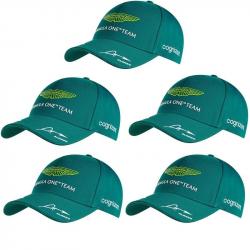 Casquette ASTON MARTIN F1 Alonso & Stroll, Couleur: Vert 5pcs