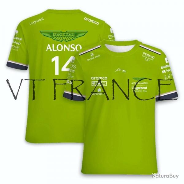 Maillot ASTON MARTIN F1 Alonso & Stroll, Couleur: Vert Clair 14, Taille: Au Choix