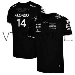 Maillot ASTON MARTIN F1 2023 Alonso & Stroll, Couleur: Noir, Taille: Au Choix